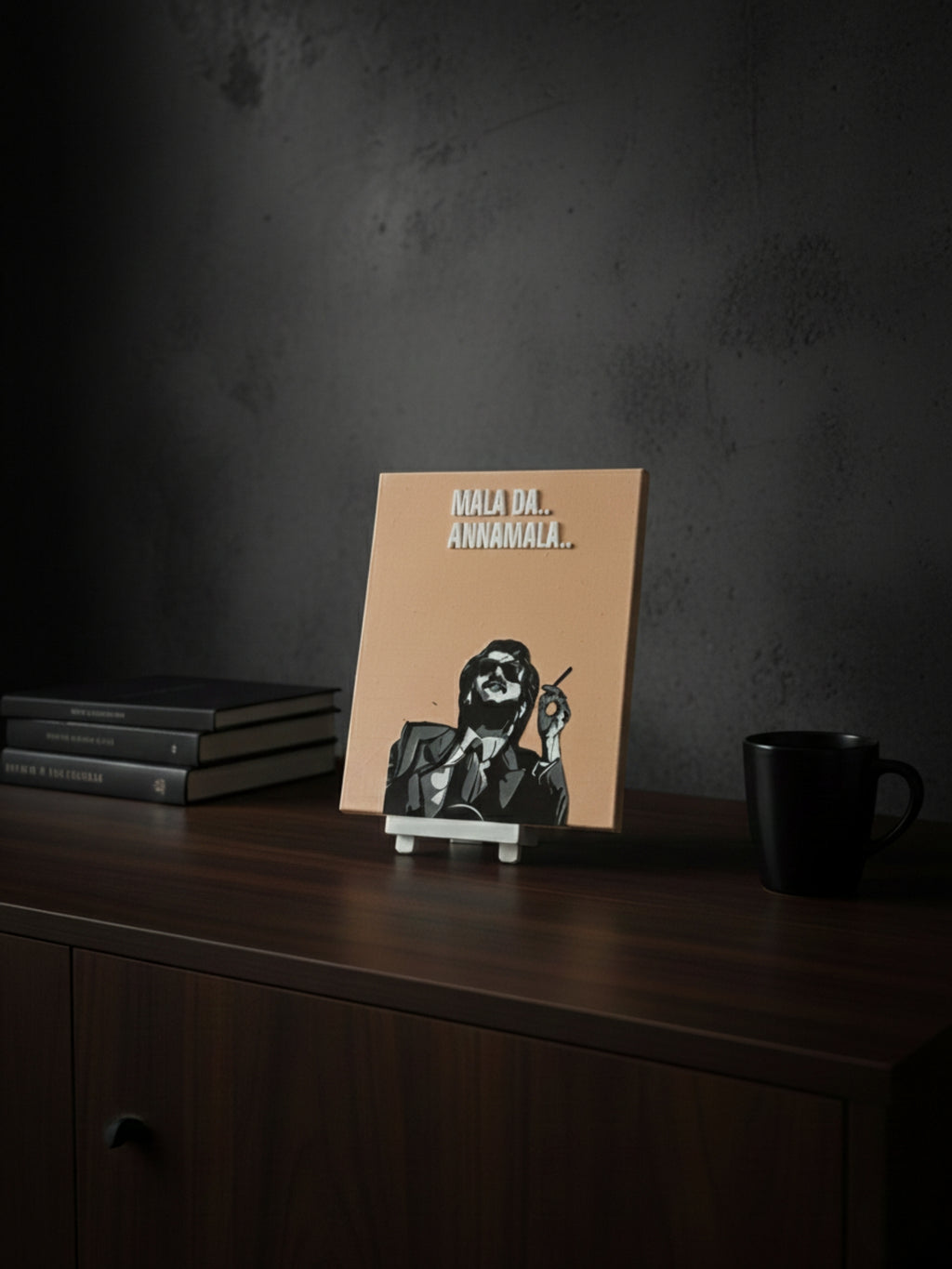 Minimal desi attitude decor frame for office desk