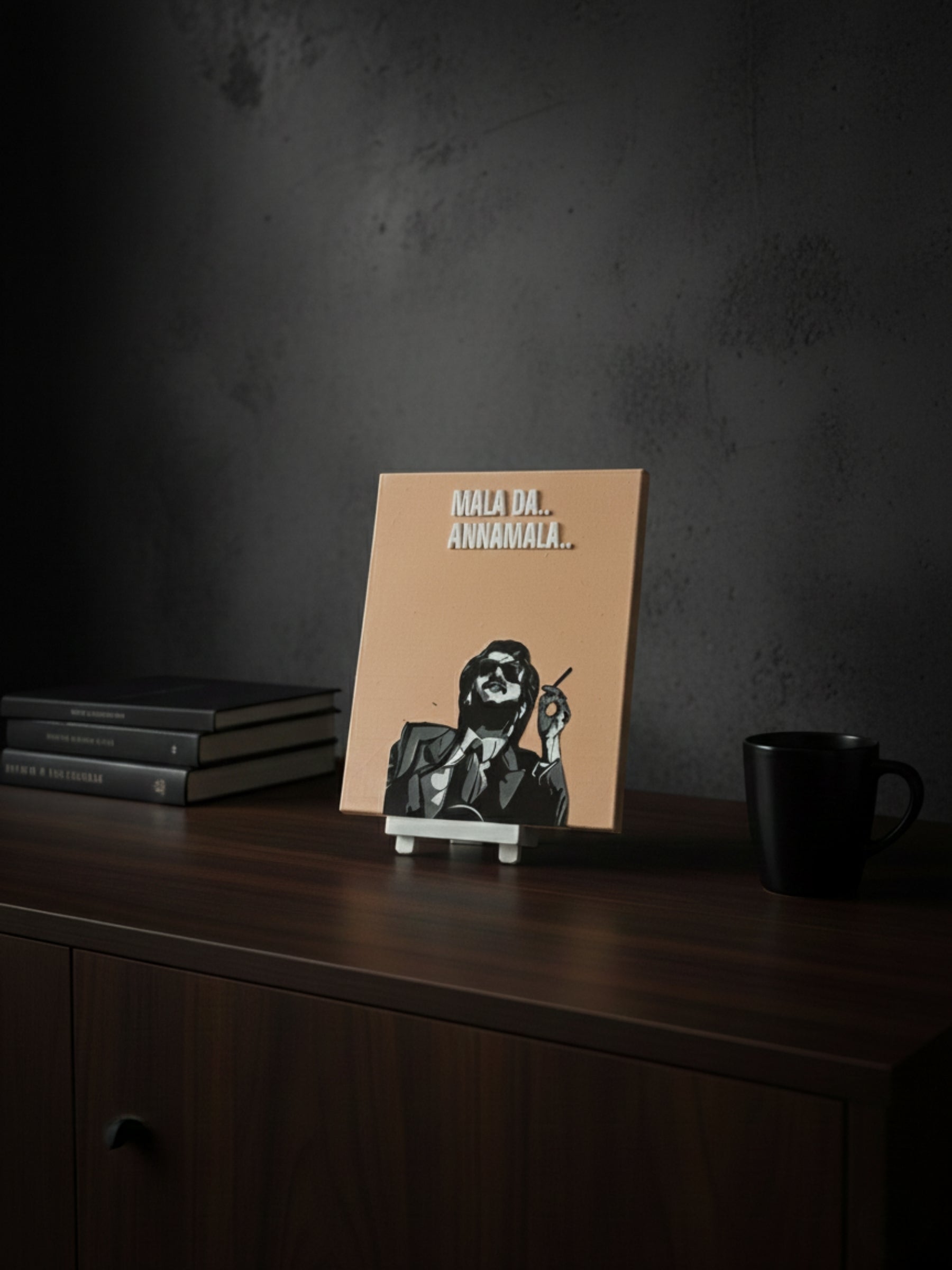 Minimal desi attitude decor frame for office desk